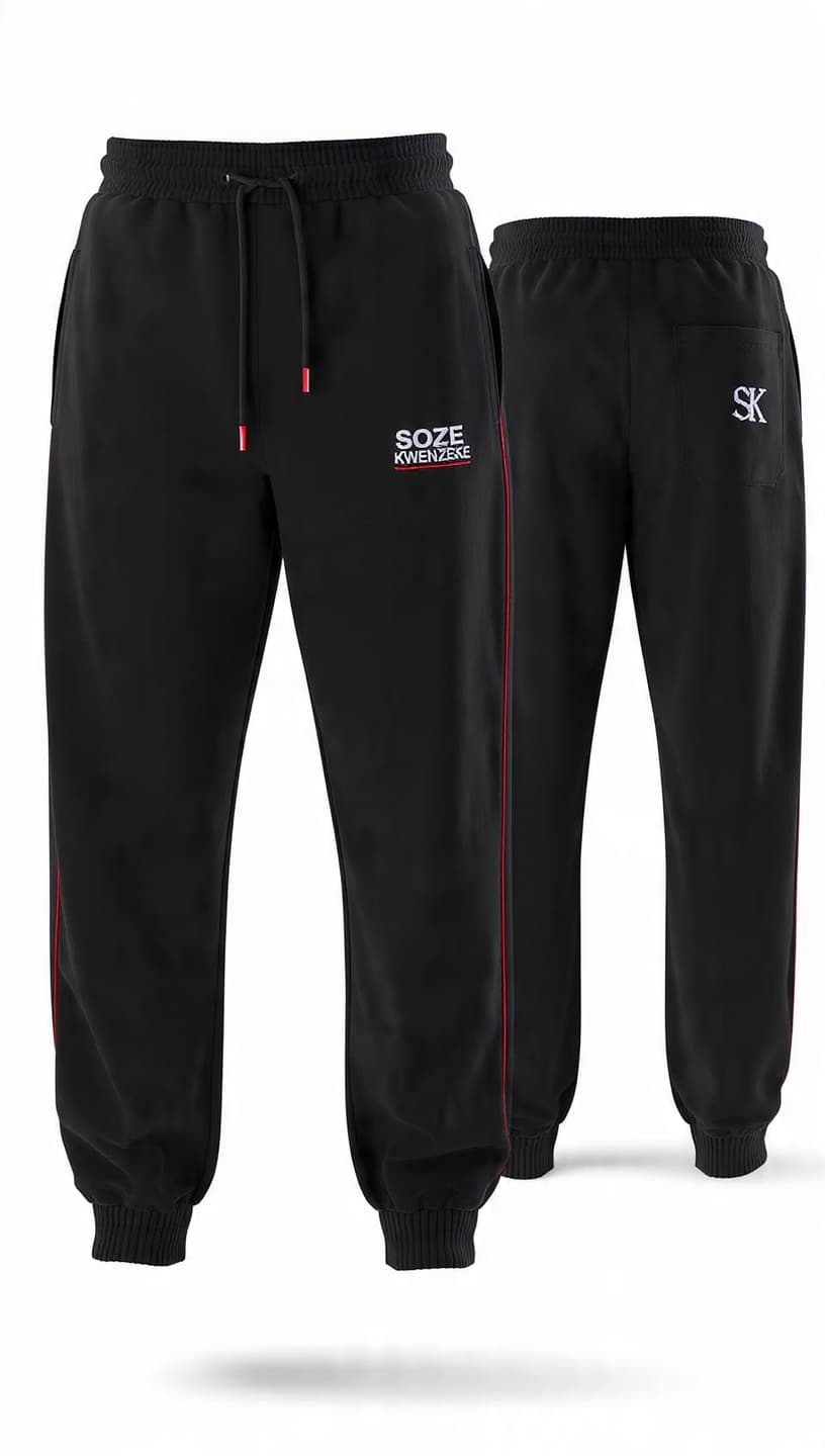 Black jogger trousers